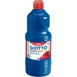 Gouache scolaire Giotto flacon 1 litre liquide couleur bleu outremer