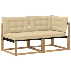 vidaXL Unité de canapé sectionnel Blanc 162 5 x 83 x 73 cm