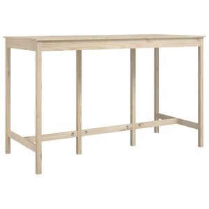 vidaXL Table de bar 180x80x110 cm Bois massif de pin