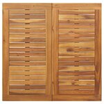 vidaXL Ensemble de salle à manger pour jardin 3 Pièces Noir et marron