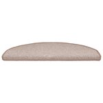 vidaXL Tapis d'escalier auto-adhésifs 15 Pièces Marron Clair