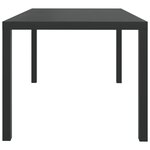 vidaXL Ensemble à manger de jardin coussins 7Pièces Résine tressée Gris