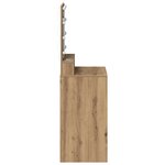 Coiffeuse vidaXL avec éclairage LED en chêne artisan  50x41x135 cm