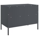 vidaXL Meuble TV anthracite 68x39x50 5 cm acier