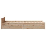 vidaXL Cadre de lit sans matelas 100x200 cm bois massif de pin