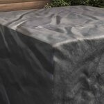 vidaXL Housse pour mobilier d'extérieur Noir 150 x 150 x 75 cm 210D