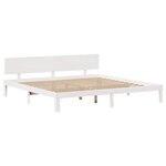 vidaXL Cadre de lit avec tiroirs sans matelas blanc 200x200 cm