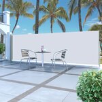 vidaXL Auvent latéral rétractable de patio 160x500 cm Crème