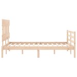 vidaXL Cadre de lit sans matelas 140x190 cm bois massif