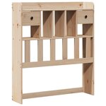 vidaXL Lit bibliothèque sans matelas 90x200 cm bois de pin massif
