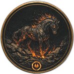 Monnaie IGNITION Awakening Horse Five Horses Of Fire 1 Oz Argent 1$ USA 2026 (PRÉCOMMANDE)