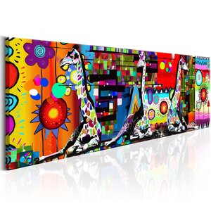 Tableau - colourful savannah l x h en cm 120x40