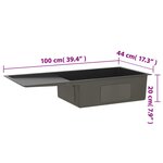 vidaXL Évier de cuisine fait main Noir Acier inoxydable