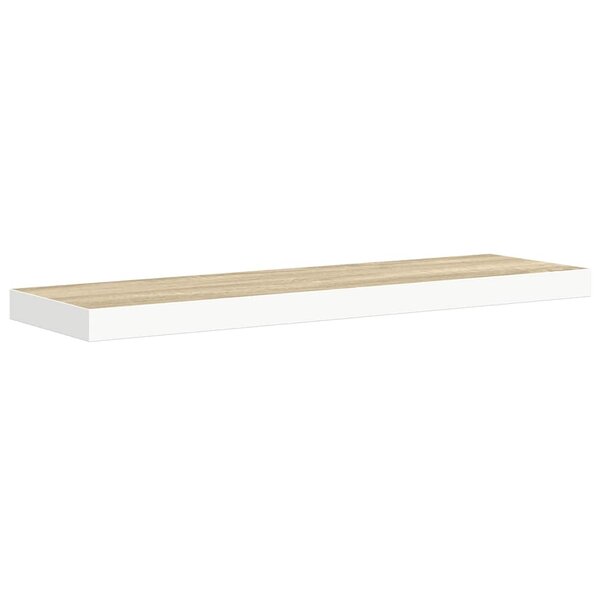 vidaXL Étagère flottante murale Chêne et blanc 90x23 5x3 8 cm MDF