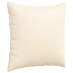 vidaXL Coussins de canapé 2 Pièces Crème 60 x 60 cm