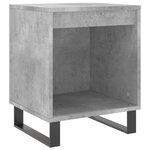 vidaXL Tables de chevet 2 Pièces gris béton 40x35x50 cm bois d’ingénierie