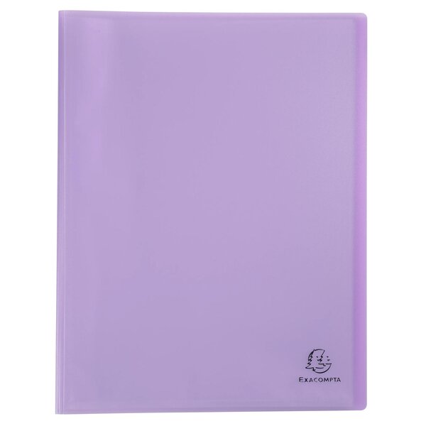 Protège-documents En Polypropylène Semi Rigide Chromaline Pastel 80 Vues - A4 - Mauve - X 10 - Exacompta