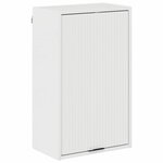 vidaXL Cabinet de salle de bain Blanc brillant 39 x 23 5 x 65 cm