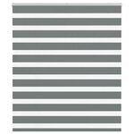 vidaXL Store zèbre gris foncé largeur du tissu 115 9 cm polyester