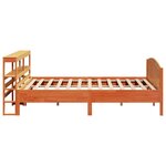 vidaXL Cadre de lit sans matelas cire marron 180x200cm bois pin massif