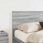 vidaXL Tête de lit Gris Sonoma 150 cm Bois d'ingénierie