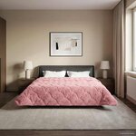 vidaXL Duvet d'hiver Rose 200 x 220 cm Microfibre et polaire Teddy