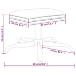 vidaXL Repose-pied Cappuccino 60x60x36 cm Similicuir