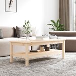 vidaXL Table basse 110x50x40 cm Bois massif de pin