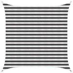 vidaXL Voile d'ombre Anthracite et blanc 2 5 x 2 5 m HDPE