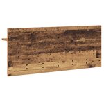 vidaXL Porte-manteau mural avec étagère avec stockage Vieux bois 100 x 40 x 12 cm