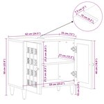 vidaXL Meuble sous Lavabo de Salle de Bain Naturel 62 x 33 x 58 cm