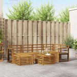 vidaXL Ensembles de canapés Naturel Bois d'Acacia Massif