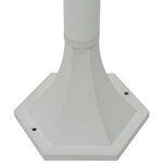 Vidaxl lampe de jardin à piquet 6 pièces e27 110 cm aluminium blanc