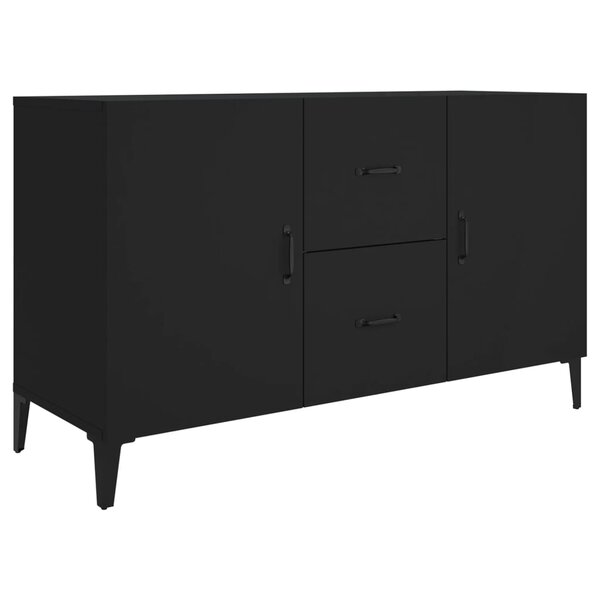 vidaXL Buffet noir 100x36x60 cm bois d'ingénierie