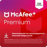 McAfee+ Premium - Individuel - Abonnement 1 an - Renouvelé automatiquement chaque année