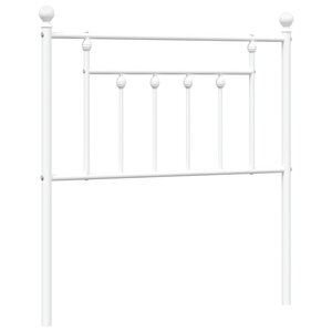 vidaXL Tête de lit de remplacement métal blanc 80 cm