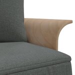 vidaXL Canapé-lit en forme de L gris foncé 279x140x70 cm tissu