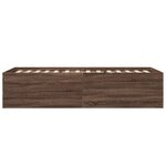 vidaXL Cadre de lit sans matelas chêne marron 75x190 cm