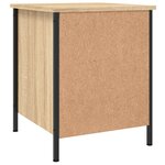 vidaXL Table de chevet chêne sonoma 40x42x50 cm bois d'ingénierie
