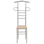 Chaise valet de nuit bois et métal design unique (lot de 2)