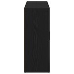 vidaXL Buffet chêne noir 91x29 5x75 cm bois d'ingénierie