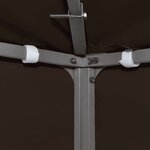 vidaXL Toile supérieure double de belvédère 310 g/m² 4x3 m Marron