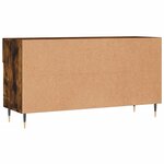 vidaXL Banc à chaussures chêne fumé 102x35x55 cm bois d'ingénierie
