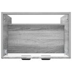 vidaXL Armoire sous évier de salle de bain Sonoma gris