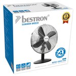 Bestron Ventilateur rétro de bureau DFT35Z 35 cm 35 W Noir