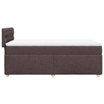 vidaXL Sommier à lattes de lit avec matelas Marron foncé 80x200 cm