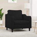 vidaXL Fauteuil Noir 60 cm Tissu