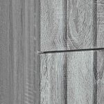 vidaXL Cabinet de chevet Sonoma gris 43 x 41 x 68 cm Bois d'ingénierie
