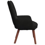 vidaXL Fauteuil relaxant Noir 63 x 67 x 94 cm Velours