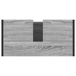 vidaXL Cabinet de salle de bain avec porte Gris Sonoma 60 x 30 x 60 cm